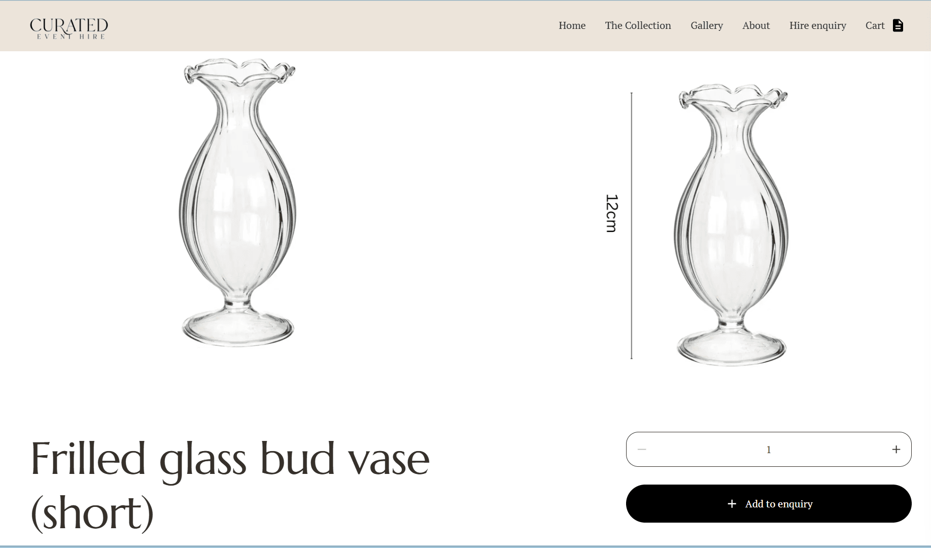 Live example – curatedeventhire.co.uk