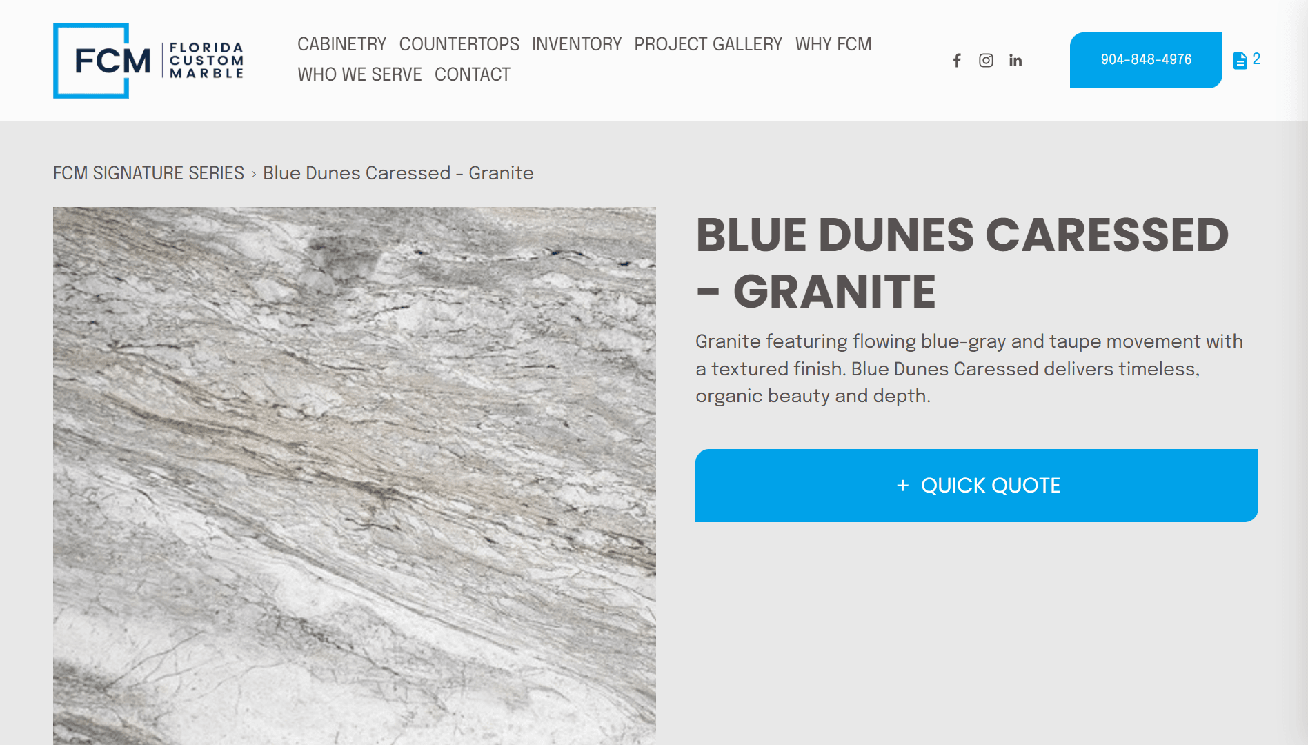 Live example – floridacustommarble.com